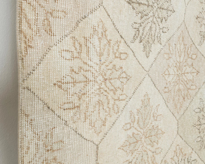 Multicolor Turkish Oushak Rug 4' 5" x 7' 11" Hand-Knotted close-up