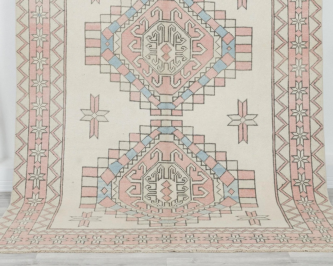 Multicolor Turkish Oushak Rug 8'8" x 5'1" Hand-Knotted | No. VR50337