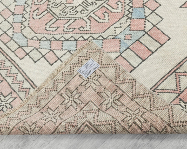 Multicolor Turkish Oushak Rug 8'8" x 5'1" Hand-Knotted | No. VR50337
