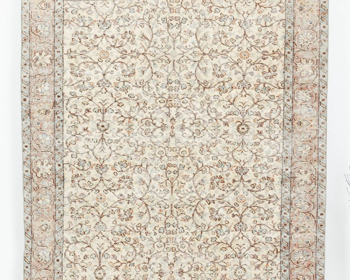 Multicolor Turkish Oushak Rug 4' 8" x 8' 8" Hand-Knotted | No. VR50418