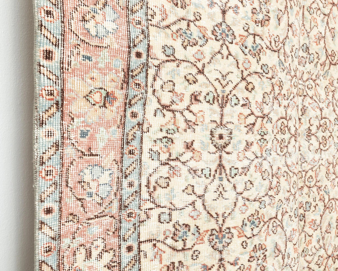 Multicolor Turkish Oushak Rug 4' 8" x 8' 8" Hand-Knotted | No. VR50418
