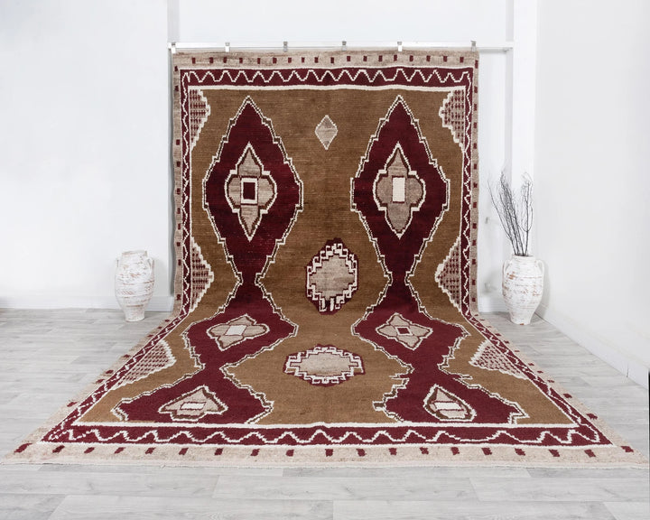 Multicolor Turkish Oushak Rug 9' 8" x 12' 5" Hand-Knotted | No. VR50510