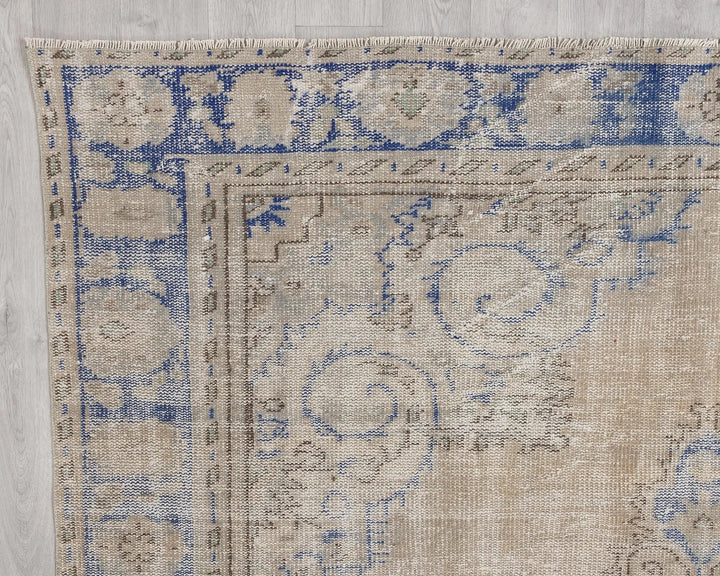 Multicolor Turkish Oushak Rug 6'5" x 9'10" Hand-Knotted | No. VR50516