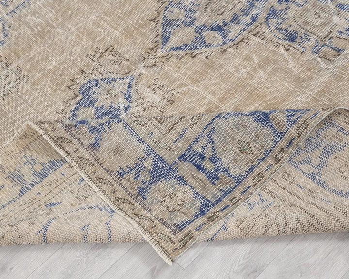 Multicolor Turkish Oushak Rug 6'5" x 9'10" Hand-Knotted | No. VR50516