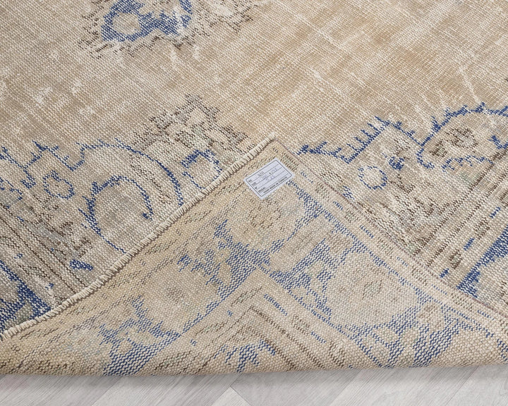 Multicolor Turkish Oushak Rug 6'5" x 9'10" Hand-Knotted | No. VR50516