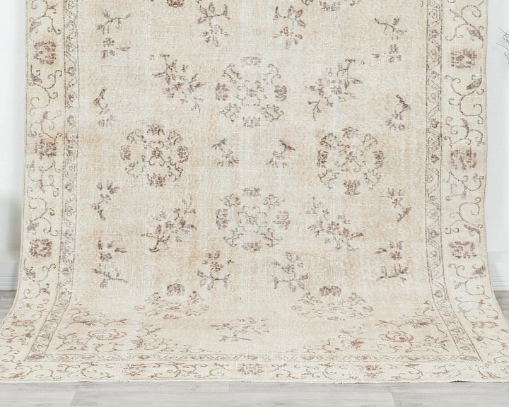 Multicolor Turkish Oushak Rug 6'5" x 9'7" Hand-Knotted | No. VR50537