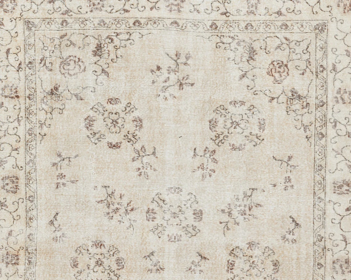 Multicolor Turkish Oushak Rug 6'5" x 9'7" Hand-Knotted | No. VR50537