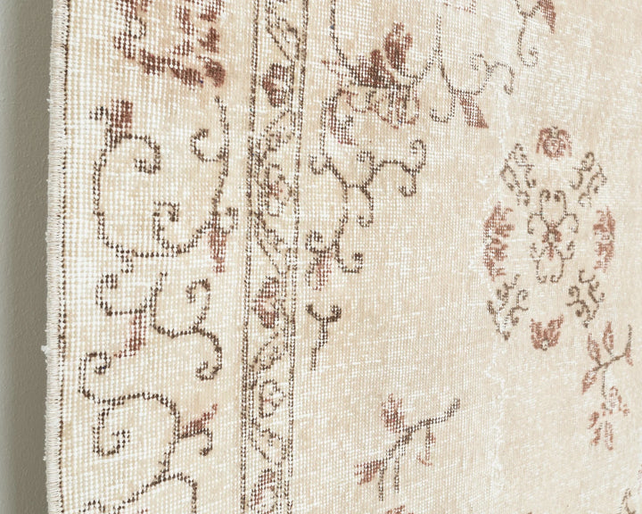 Multicolor Turkish Oushak Rug 6'5" x 9'7" Hand-Knotted | No. VR50537