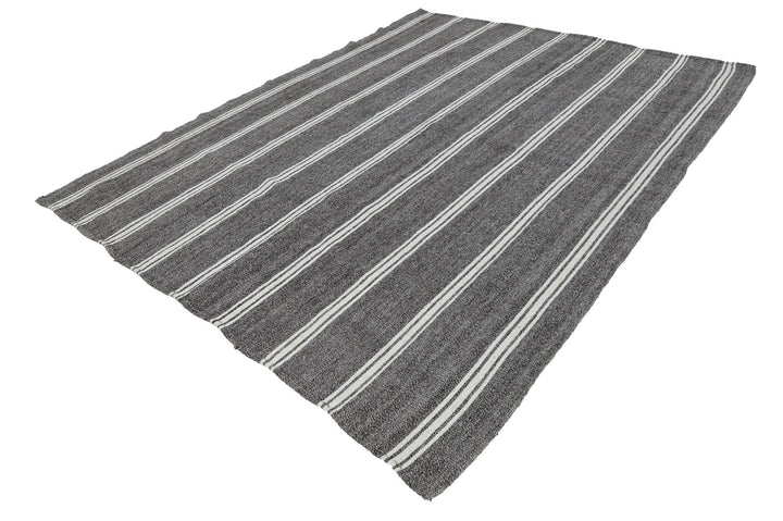 Gray Kilim Rug 8' 4" x 10' 10" | No. VR50597