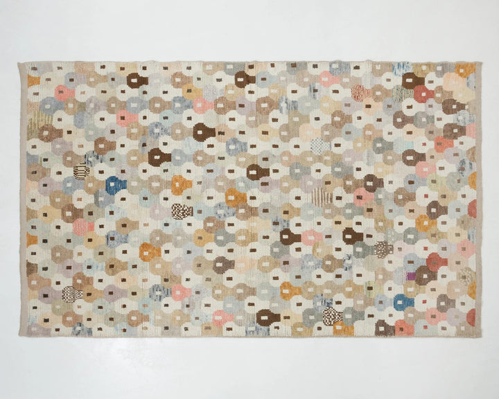 Multicolor Turkish Oushak Rug 6'7" x 10'4" Hand-Knotted | No. VR50660