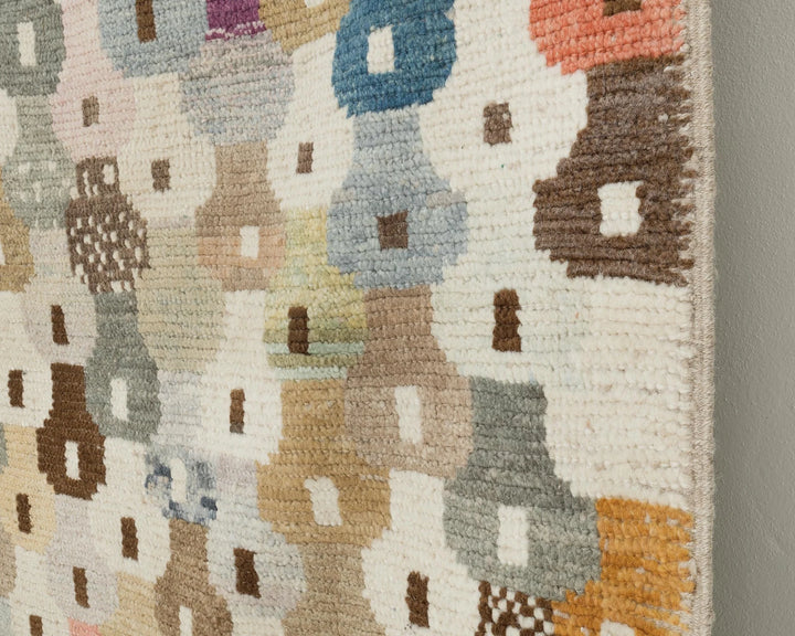 Multicolor Turkish Oushak Rug 6'7" x 10'4" Hand-Knotted | No. VR50660