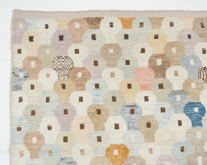 Multicolor Turkish Oushak Rug 6'7" x 10'4" Hand-Knotted | No. VR50660