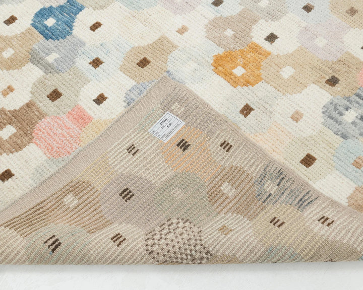 Multicolor Turkish Oushak Rug 6'7" x 10'4" Hand-Knotted | No. VR50660