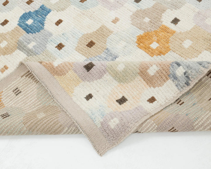 Multicolor Turkish Oushak Rug 6'7" x 10'4" Hand-Knotted | No. VR50660