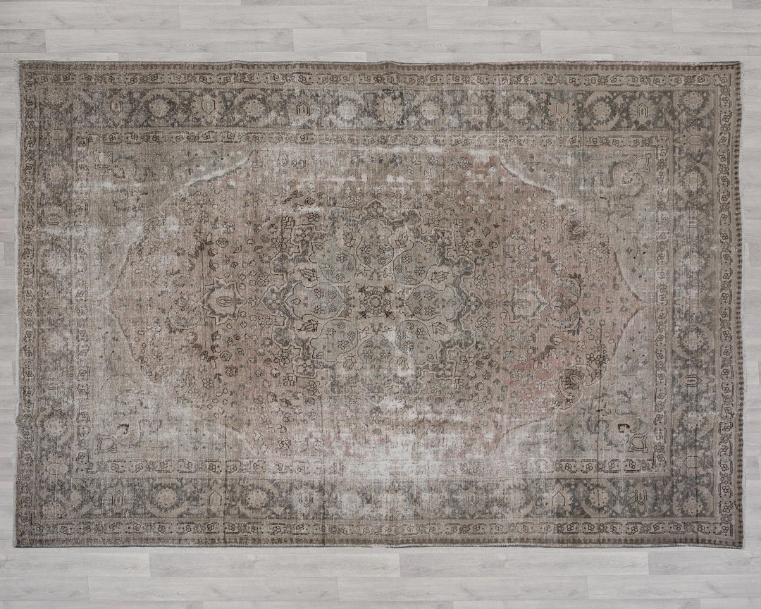 Multicolor Turkish Oushak Rug 9' 6" x 12' 10" Hand-Knotted | No. VR50670