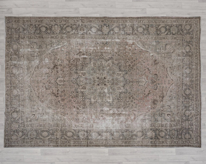Multicolor Turkish Oushak Rug 9' 6" x 12' 10" Hand-Knotted | No. VR50670