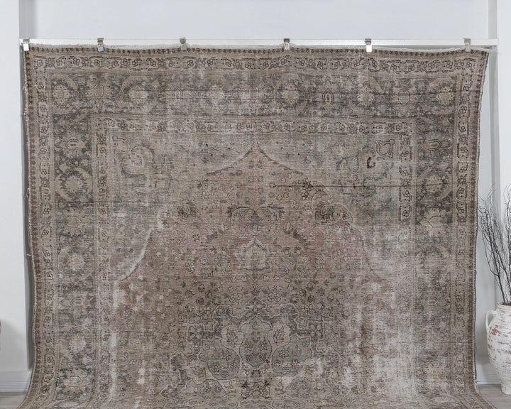 Multicolor Turkish Oushak Rug 9' 6" x 12' 10" Hand-Knotted | No. VR50670