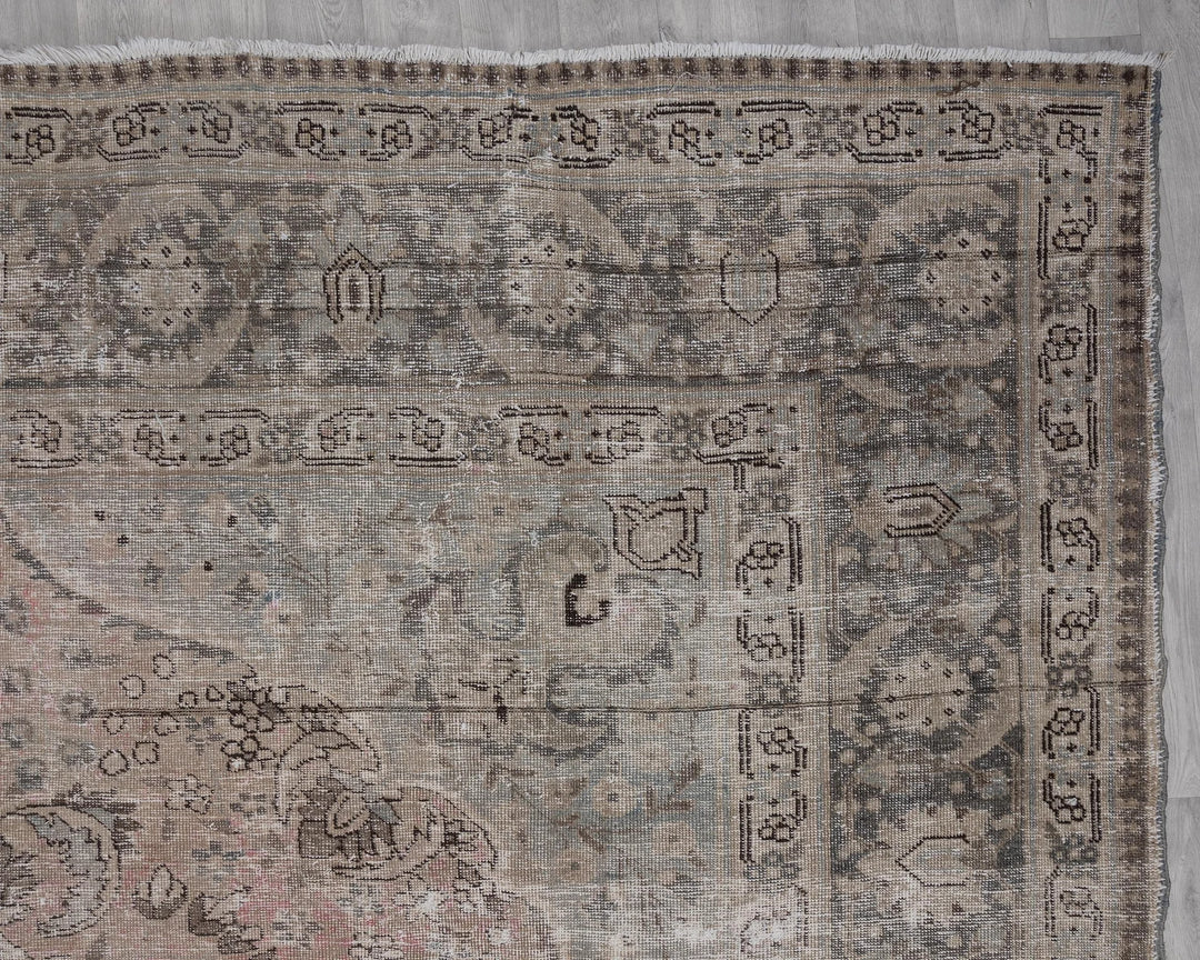 Multicolor Turkish Oushak Rug 9' 6" x 12' 10" Hand-Knotted | No. VR50670