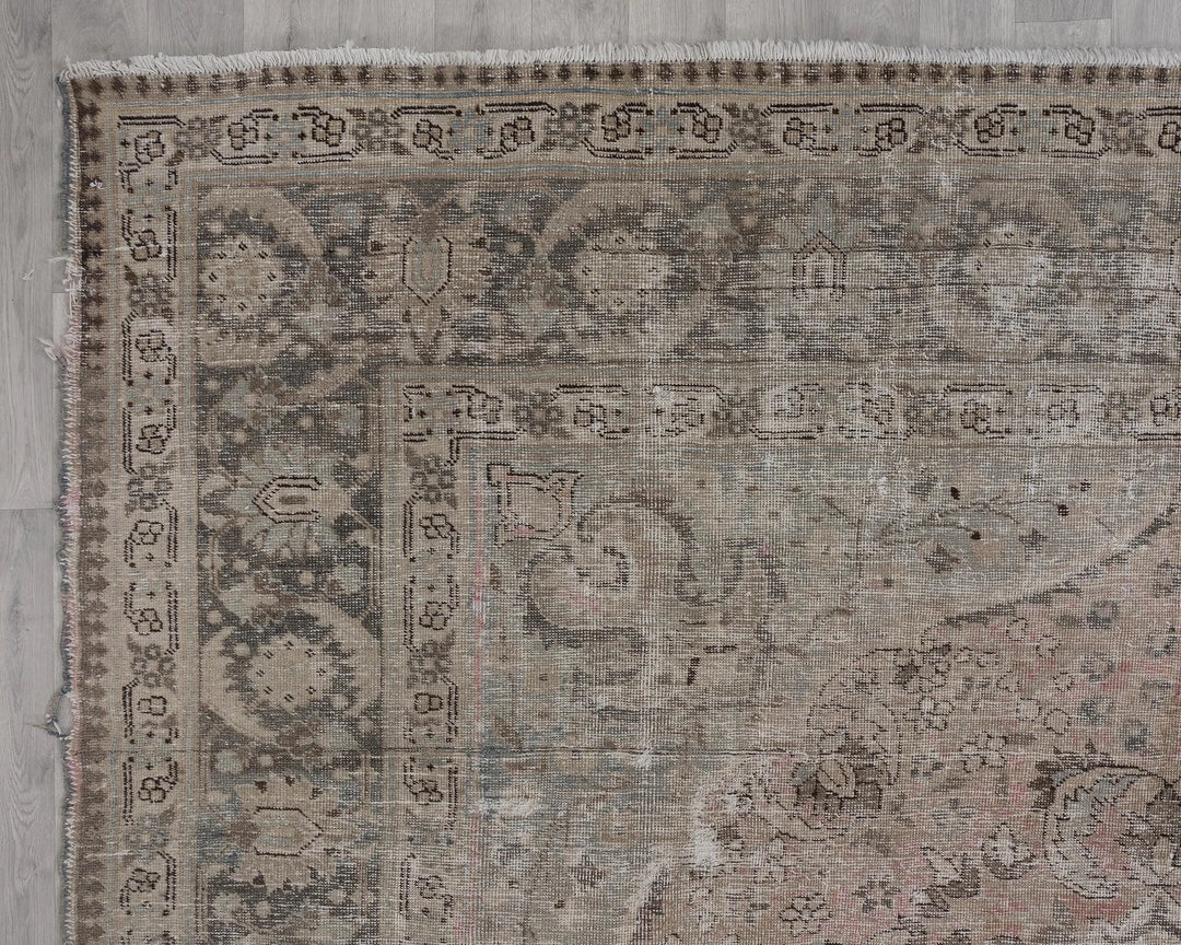 Multicolor Turkish Oushak Rug 9' 6" x 12' 10" Hand-Knotted | No. VR50670