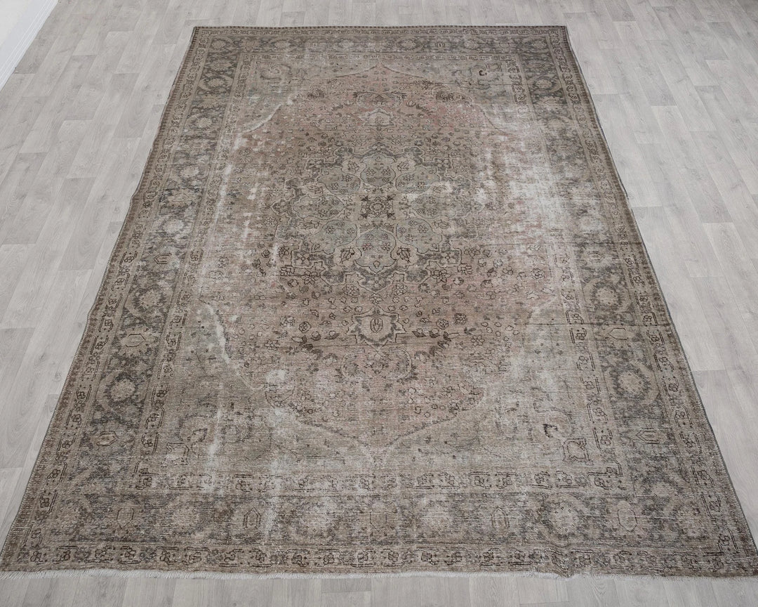 Multicolor Turkish Oushak Rug 9' 6" x 12' 10" Hand-Knotted | No. VR50670