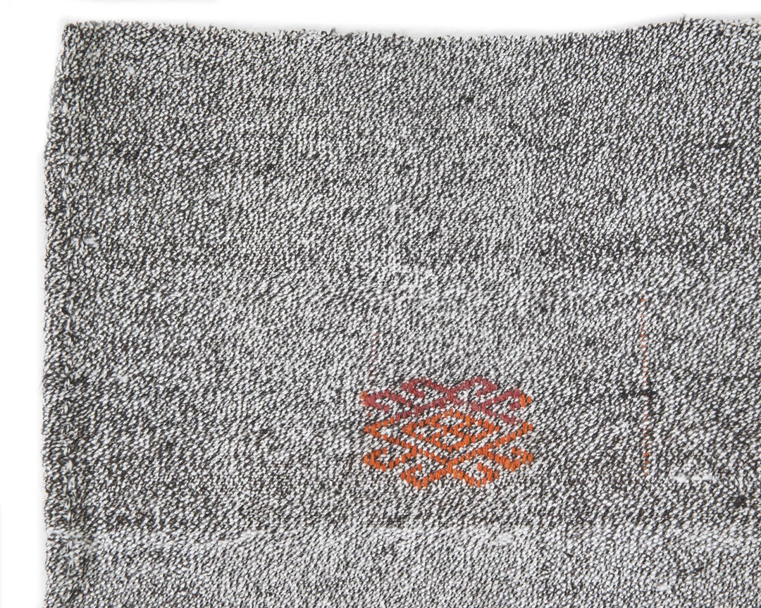 Gray Turkish Kilim Rug 2'7" x 15'7" Flat-Weave | No. VR50681