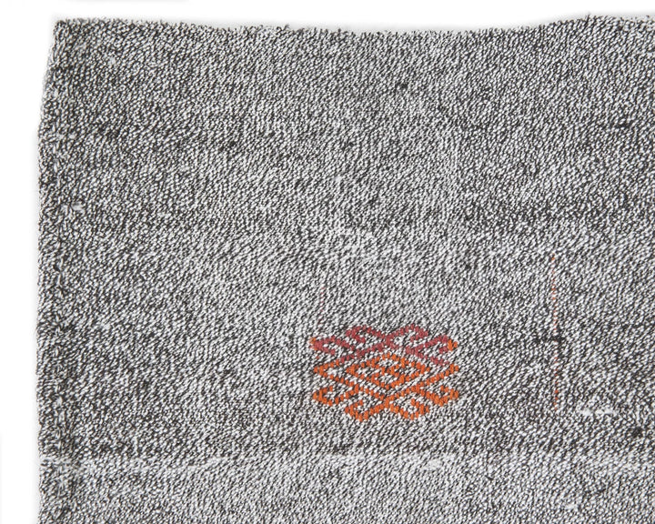 Gray Turkish Kilim Rug 2'7" x 15'7" Flat-Weave | No. VR50681