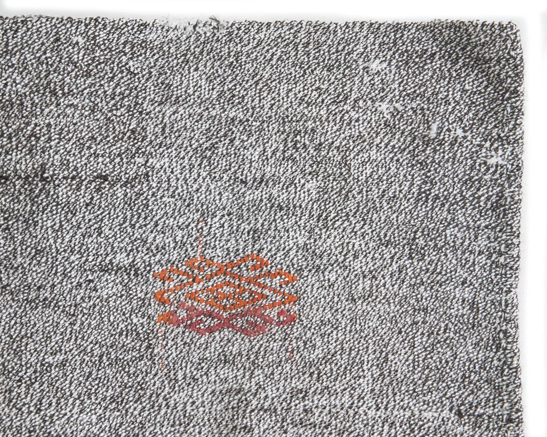Gray Turkish Kilim Rug 2'7" x 15'7" Flat-Weave | No. VR50681