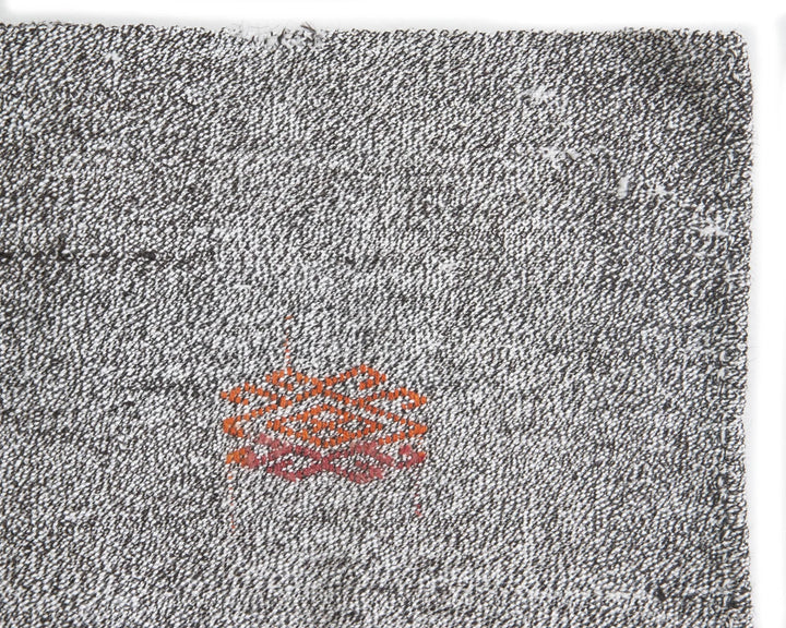 Gray Turkish Kilim Rug 2'7" x 15'7" Flat-Weave | No. VR50681