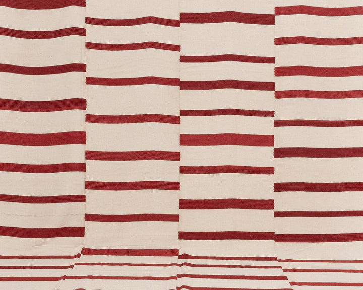Red Turkish Kilim Rug 10' 4" x 13' 1" Flat-Weave | No. VR50704