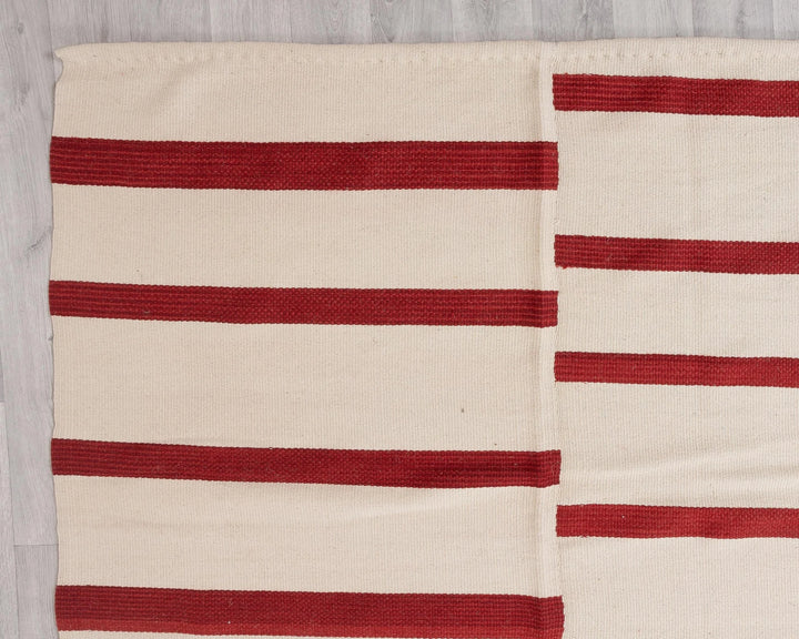 Red Turkish Kilim Rug 10' 4" x 13' 1" Flat-Weave | No. VR50704