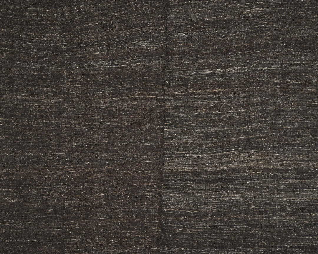 Brown Turkish Kilim Rug 7' 7" x 8' 6" Flat-Weave | No. VR50716