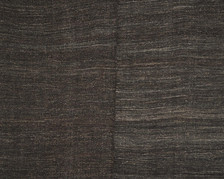 Brown Turkish Kilim Rug 7' 7" x 8' 6" Flat-Weave | No. VR50716