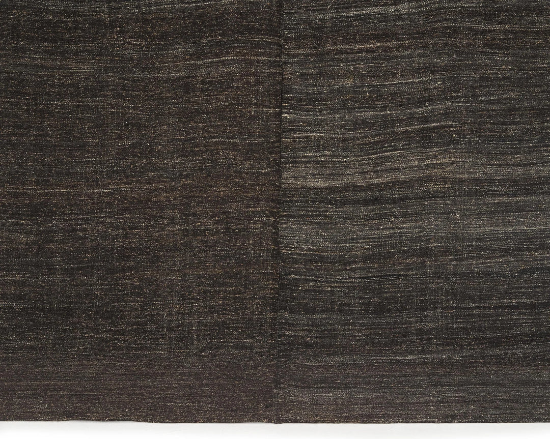 Brown Turkish Kilim Rug 7' 7" x 8' 6" Flat-Weave | No. VR50716