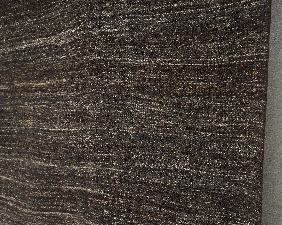 Brown Turkish Kilim Rug 7' 7" x 8' 6" Flat-Weave | No. VR50716