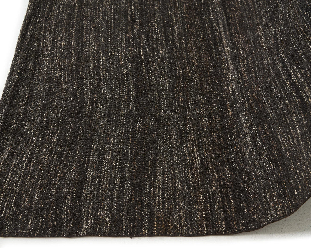 Brown Turkish Kilim Rug 7' 7" x 8' 6" Flat-Weave | No. VR50716