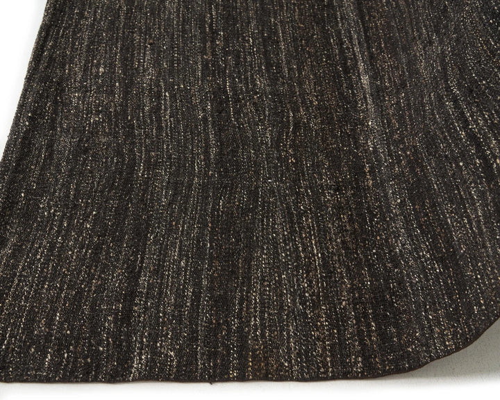 Brown Turkish Kilim Rug 7' 7" x 8' 6" Flat-Weave | No. VR50716