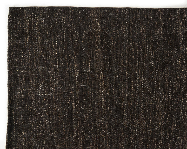 Brown Turkish Kilim Rug 7' 7" x 8' 6" Flat-Weave | No. VR50716
