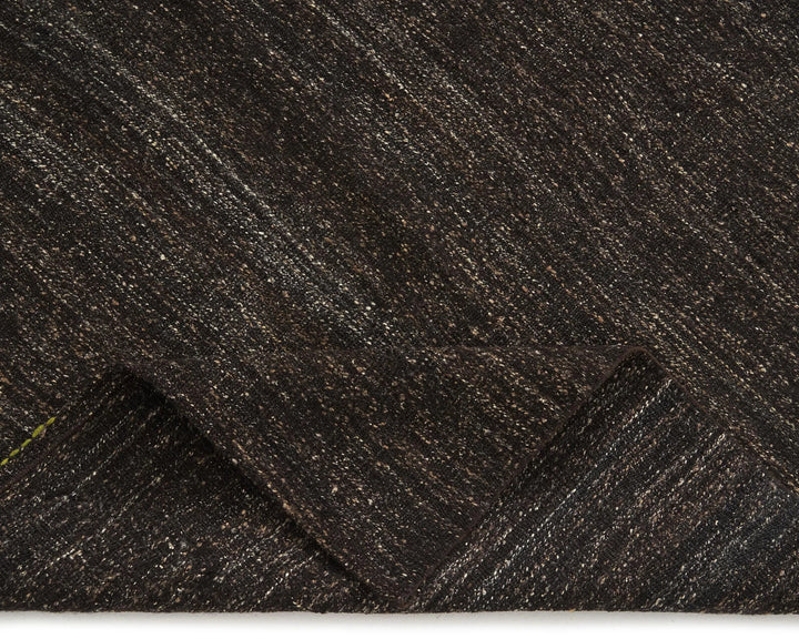 Brown Turkish Kilim Rug 7' 7" x 8' 6" Flat-Weave | No. VR50716