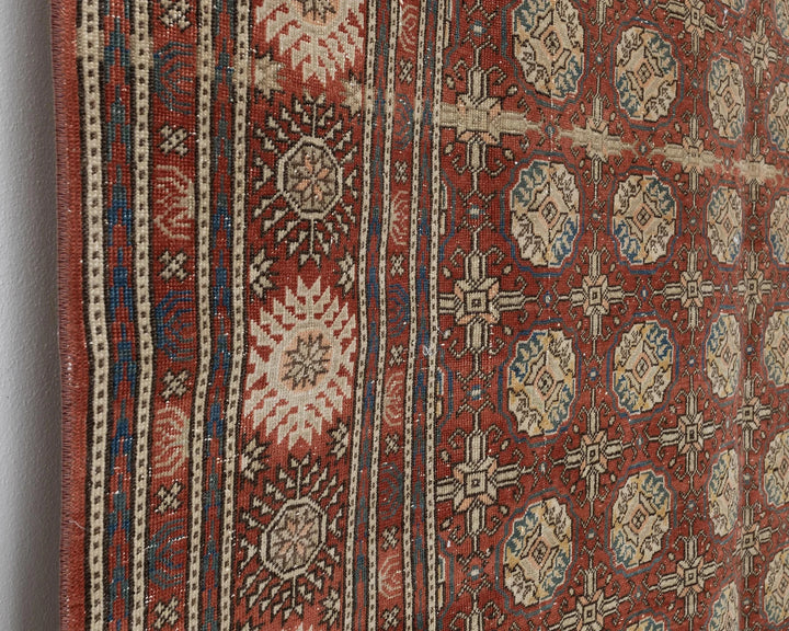 Red Turkish Oushak Rug 6' 4" x 9' 7" Hand-Knotted | No. VR50810