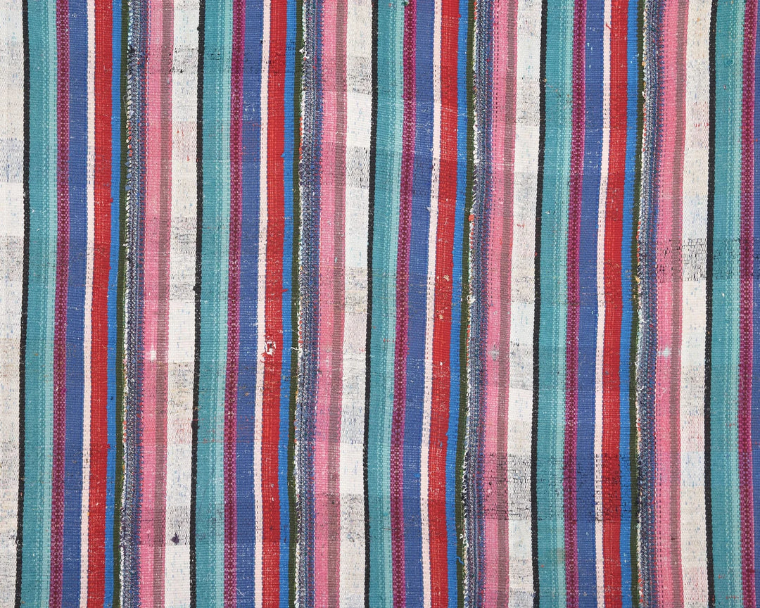 Multicolor Turkish Kilim Rug 6'1" x 7'8" Flat-Weave | No. VR50838