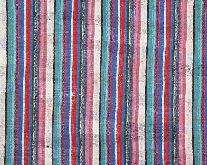 Multicolor Turkish Kilim Rug 6'1" x 7'8" Flat-Weave | No. VR50838