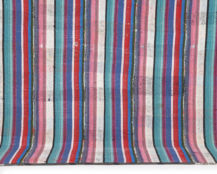 Multicolor Turkish Kilim Rug 6'1" x 7'8" Flat-Weave | No. VR50838