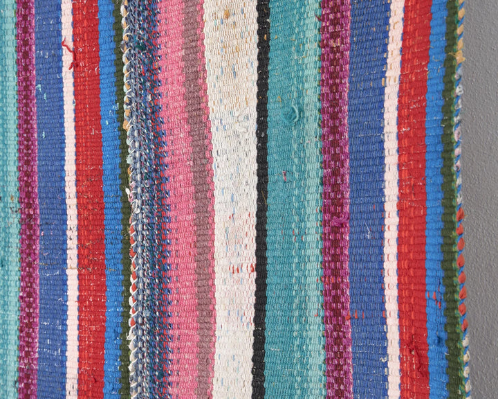 Multicolor Turkish Kilim Rug 6'1" x 7'8" Flat-Weave | No. VR50838