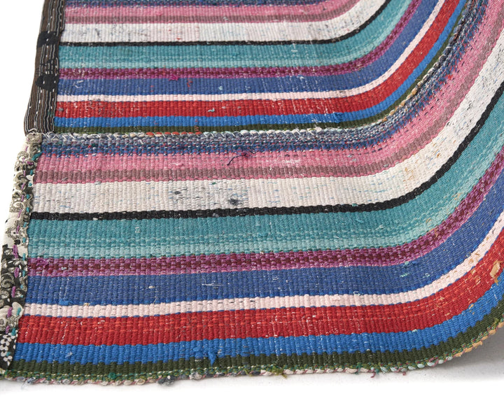 Multicolor Turkish Kilim Rug 6'1" x 7'8" Flat-Weave | No. VR50838