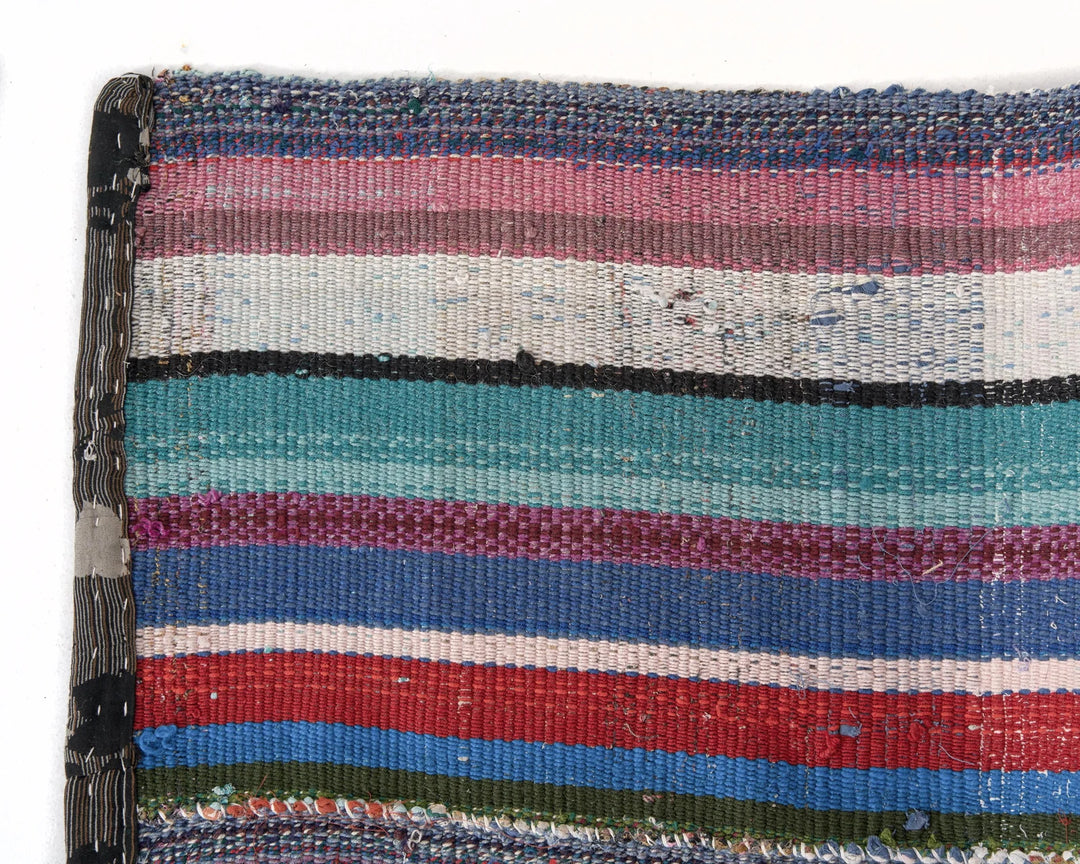 Multicolor Turkish Kilim Rug 6'1" x 7'8" Flat-Weave | No. VR50838