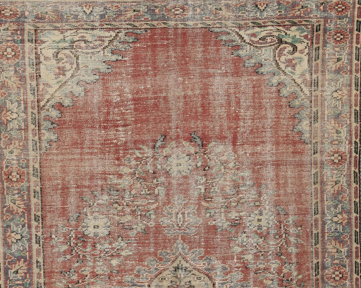 Multicolor Turkish Oushak Rug 6' x 10' Hand-Knotted view