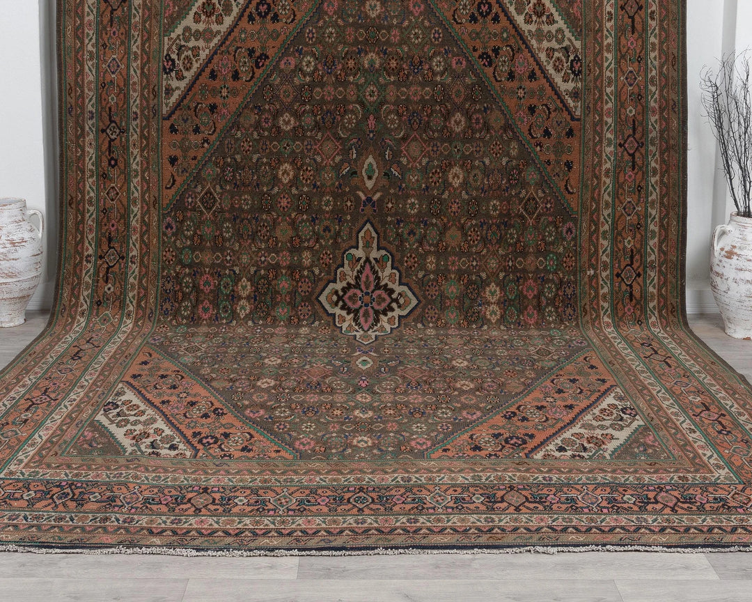 Multicolor Turkish Oushak Rug 9' 1" x 12' 5" Hand-Knotted | No. VR51125