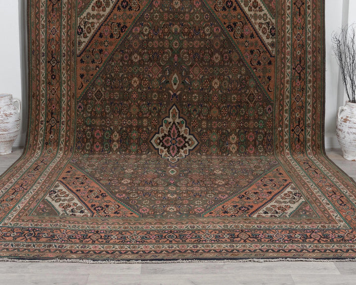 Multicolor Turkish Oushak Rug 9' 1" x 12' 5" Hand-Knotted | No. VR51125