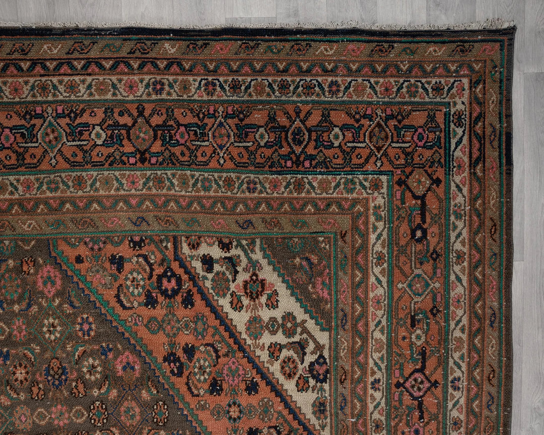 Multicolor Turkish Oushak Rug 9' 1" x 12' 5" Hand-Knotted | No. VR51125