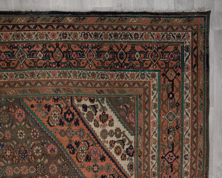 Multicolor Turkish Oushak Rug 9' 1" x 12' 5" Hand-Knotted | No. VR51125